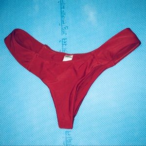 Bikini bottom dark red maroon NWOT